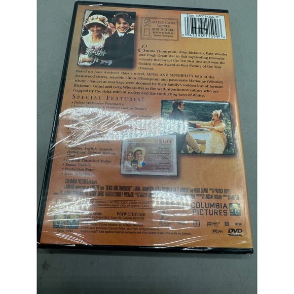 Sense And Sensibility DVD Special Edition Emma Thompson Alan Rickman Kate READ - Picture 4 of 5